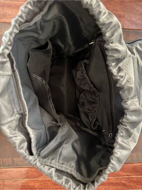 Men's Black Drawstring Backpack - Unbranded